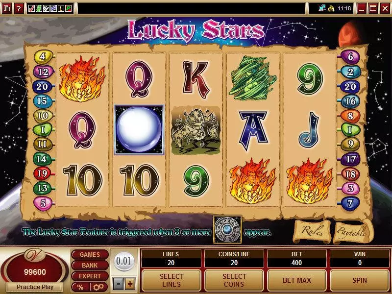 Lucky Stars Microgaming Slot Game released in   - Free Spins