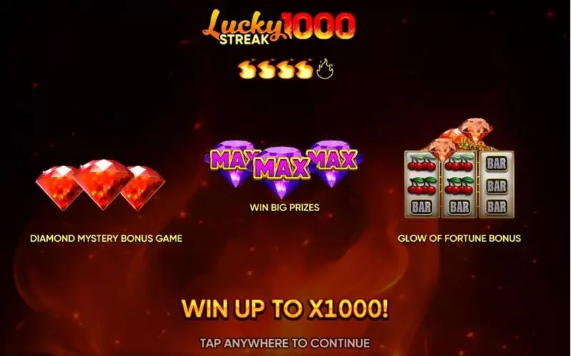 Lucky Streak 1000 Endorphina Slot Game released in December 2024 - Bonus Game