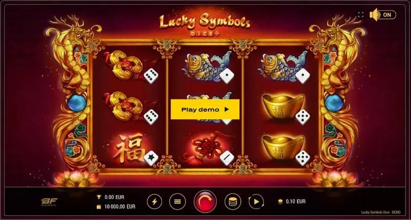 Lucky Symbols Dice BF Games Slot Game released in August 2024 - Free Spins