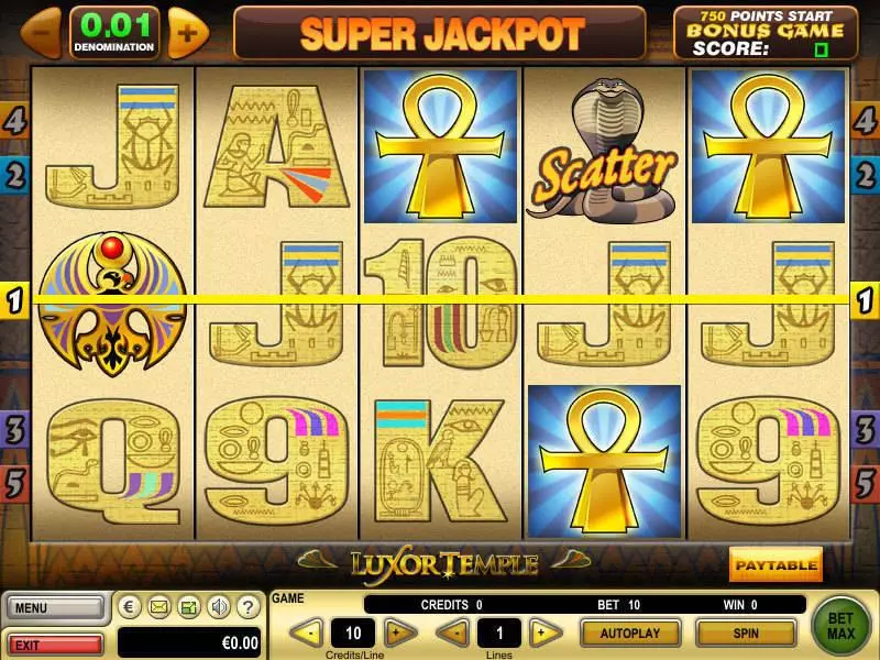Luxor Temple GTECH Slot Game released in   - Free Spins