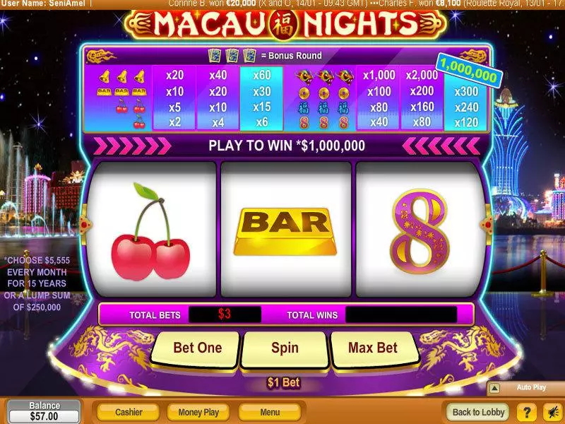 Macau Nights NeoGames Slot Game released in   - Free Spins