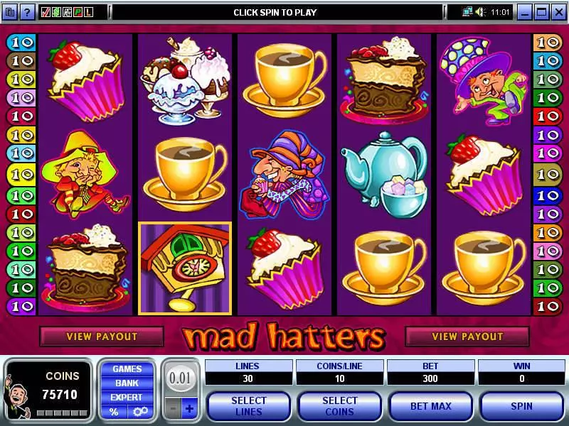 Mad Hatter Microgaming Slot Game released in   - Free Spins