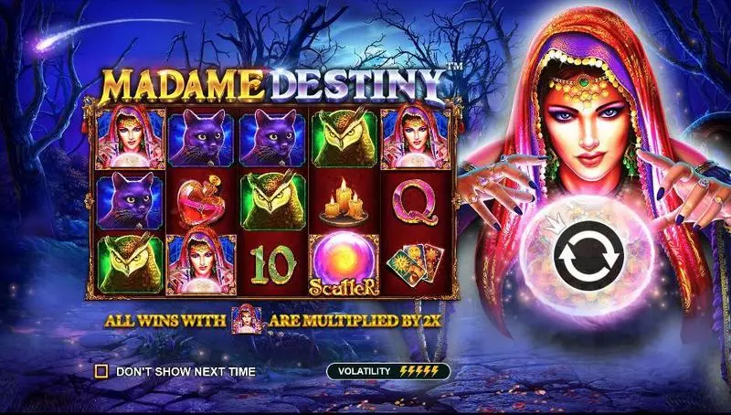 Madame Destiny Pragmatic Play Slot Game released in June 2018 - Free Spins