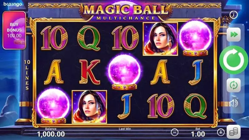 Magic Ball Multichance Booongo Slot Game released in April 2021 - Buy Feature