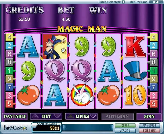 Magic Man bwin.party Slot Game released in   - Second Screen Game
