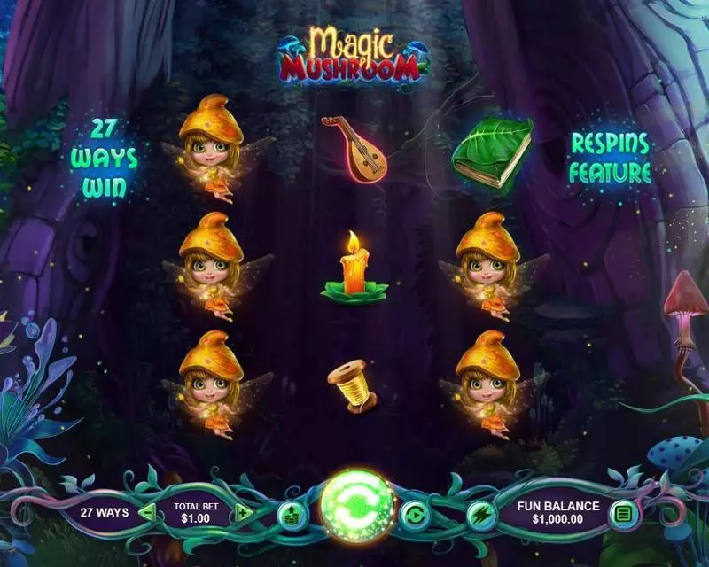 Magic Mushroom RTG Slot Game released in March 2020 - Re-Spin