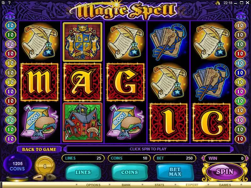 Magic Spell Microgaming Slot Game released in   - Second Screen Game