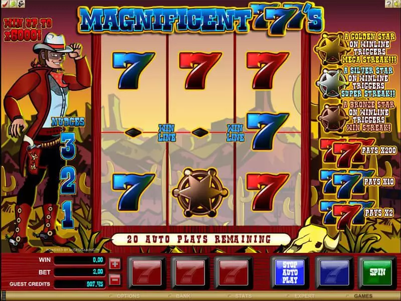 Magnificent 777's Microgaming Slot Game released in   - Free Spins