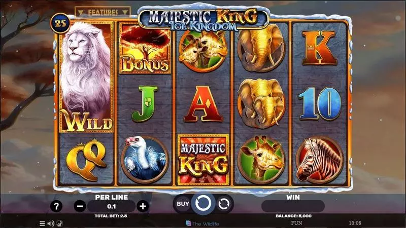Majestic King- Ice Kingdom Spinomenal Slot Game released in December 2023 - Free Spins
