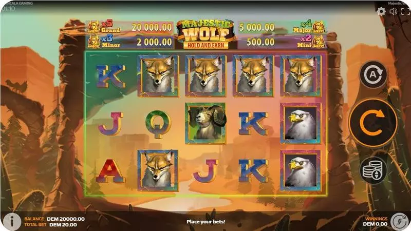Majestic Wolf Mancala Gaming Slot Game released in April 2024 - 