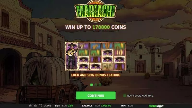 Mariachi StakeLogic Slot Game released in October 2017 - Free Spins