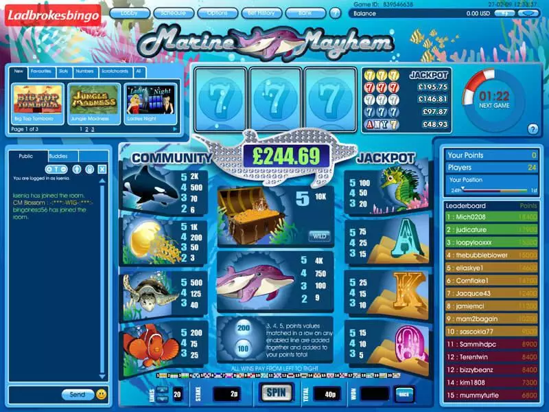 Marine Mayhem Virtue Fusion Slot Game released in   - Free Spins