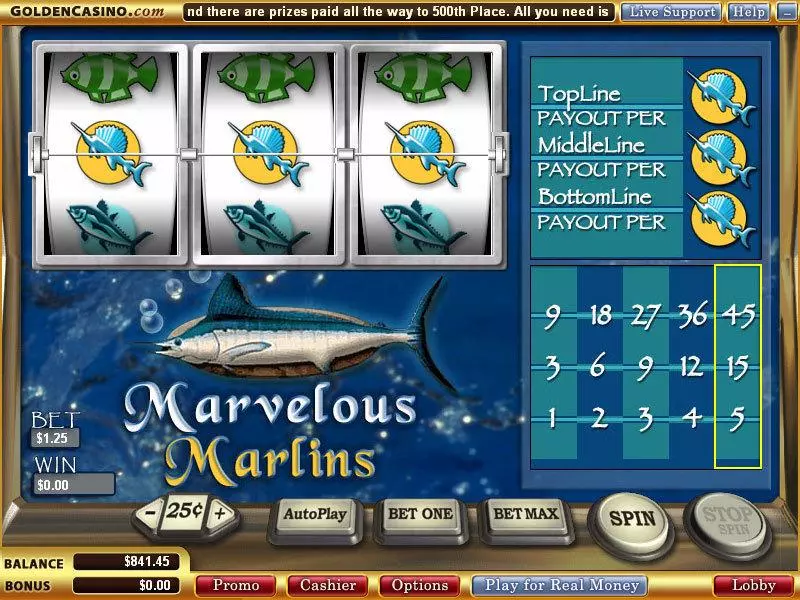 Marvelous Marlins WGS Technology Slot Game released in   - 