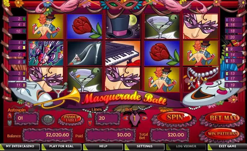 Masquerade Ball CryptoLogic Slot Game released in   - Second Screen Game