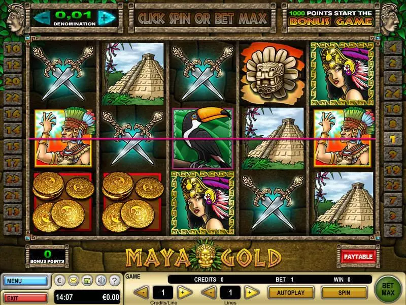 Maya Gold GTECH Slot Game released in   - Free Spins