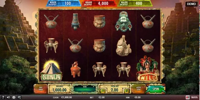 Maya Red Rake Gaming Slot Game released in  2018 - Free Spins