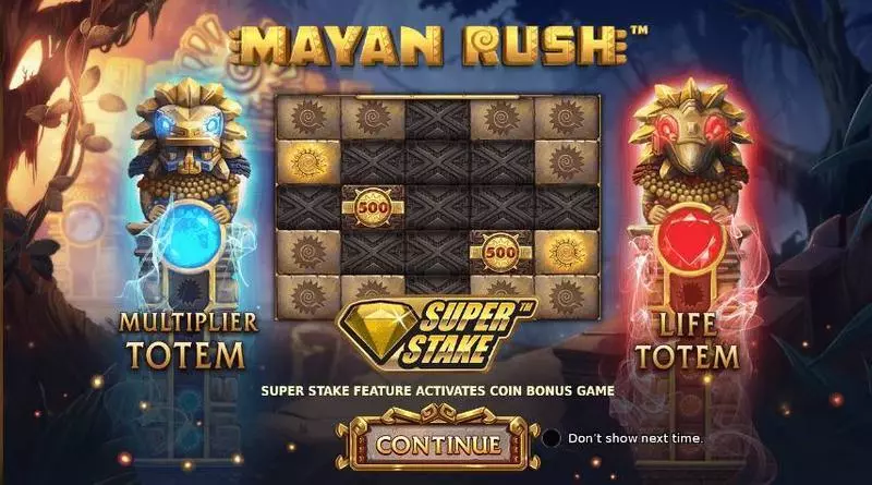 Mayan Rush StakeLogic Slot Game released in January 2021 - Multipliers