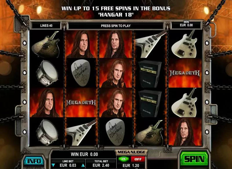 Megadeth Leander Games Slot Game released in   - Free Spins