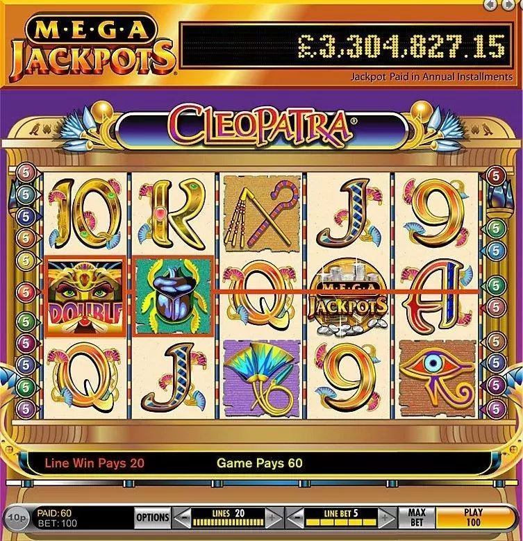 MegaJackpots Cleopatra IGT Slot Game released in   - Free Spins