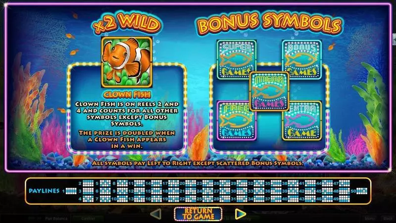 Megaquarium RTG Slot Game released in February 2017 - Free Spins