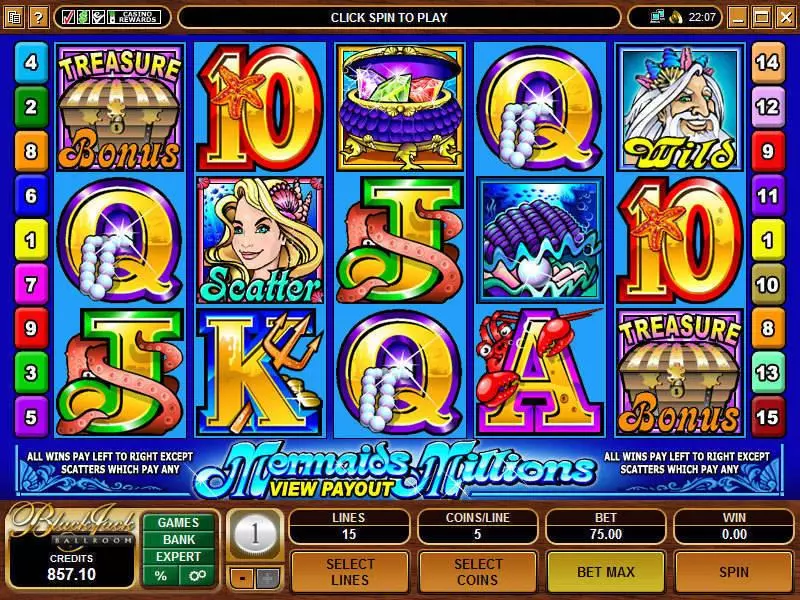 Mermaids Millions Microgaming Slot Game released in   - Free Spins