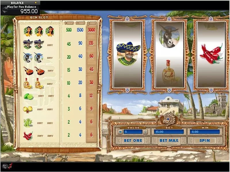 Mexican GamesOS Slot Game released in   - 