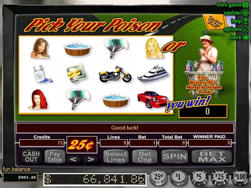 Mid-Life Crisis RTG Slot Game released in   - Second Screen Game