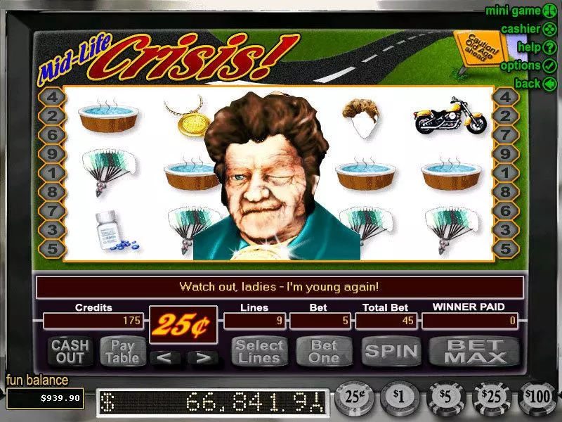 Mid-Life Crisis RTG Slot Game released in   - Second Screen Game