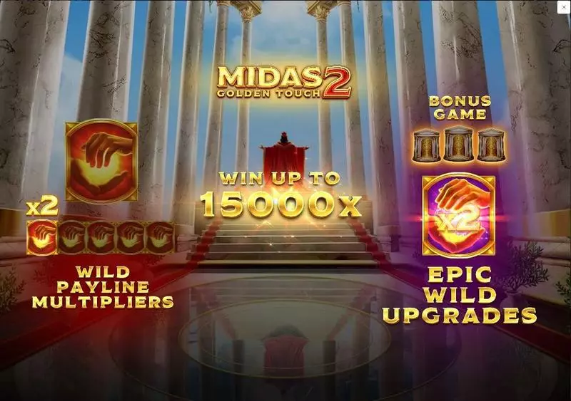 Midas Golden Touch 2 Thunderkick Slot Game released in April 2024 - Bonus Game