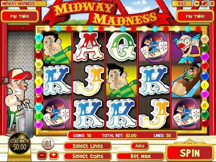 Midway Madness Rival Slot Game released in December 2012 - Free Spins