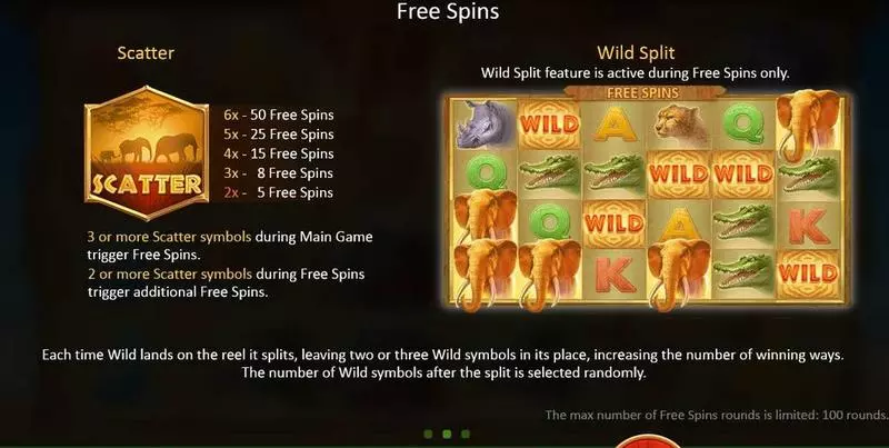Mighty Africa Playson Slot Game released in January 2019 - Free Spins