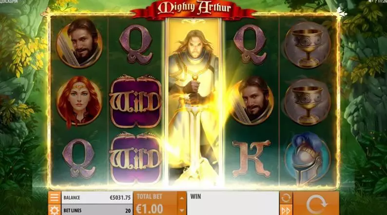 Mighty Arthur Quickspin Slot Game released in November 2017 - Free Spins