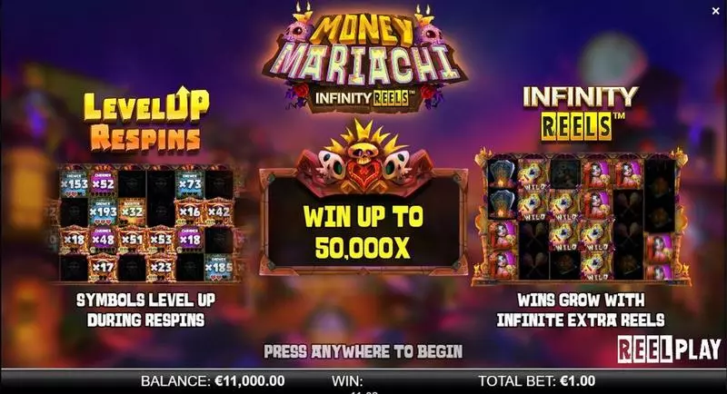 Money Mariachi Infinity Reels ReelPlay Slot Game released in January 2022 - Infinity Bonus