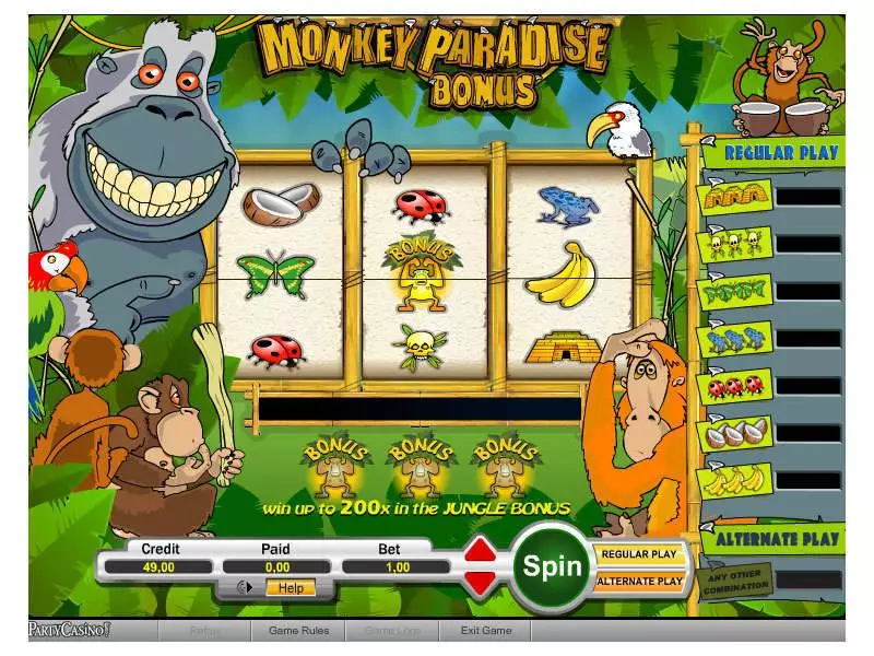Monkey Paradise Bonus bwin.party Slot Game released in   - Second Screen Game