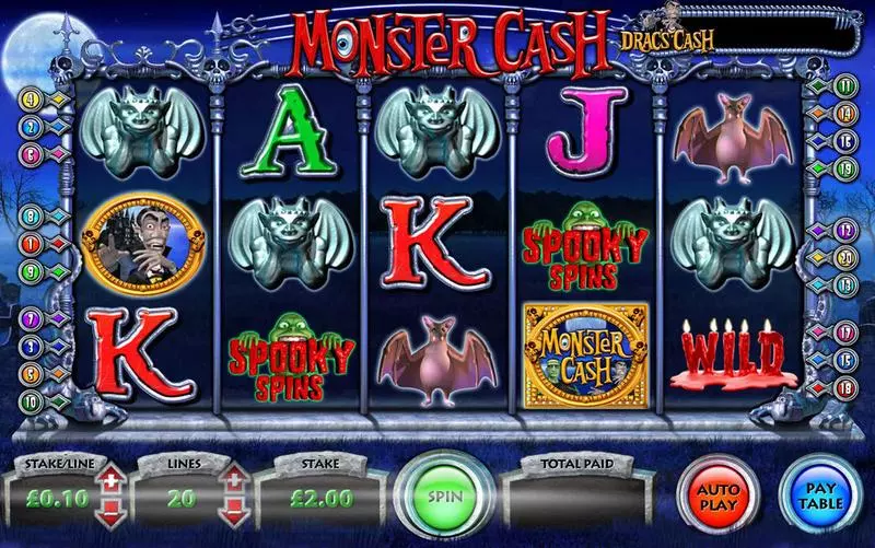 Monster Cash Inspired Slot Game released in   - Free Spins