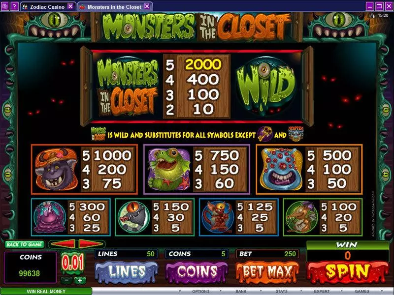 Monsters in the Closet Microgaming Slot Game released in   - Free Spins