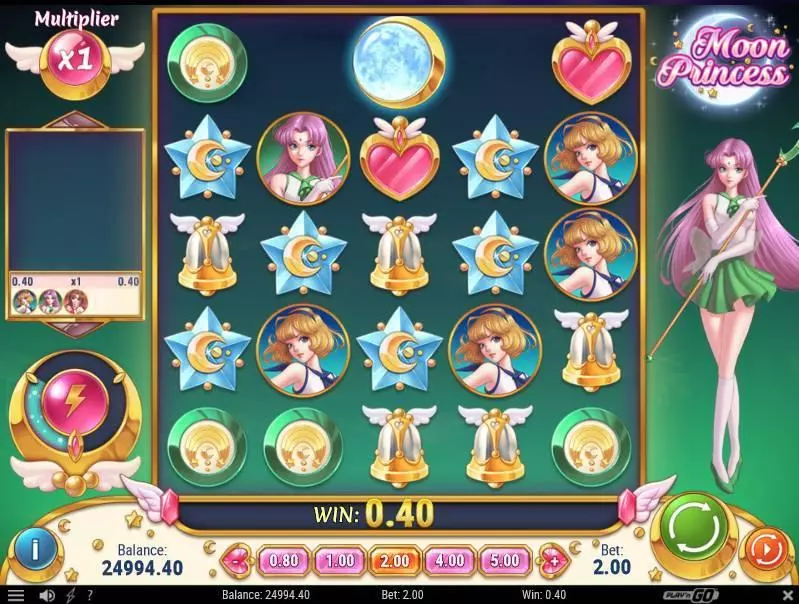 Moon Princess Play'n GO Slot Game released in July 2017 - Free Spins