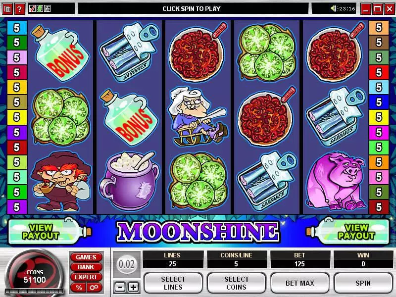 Moonshine Microgaming Slot Game released in   - Free Spins