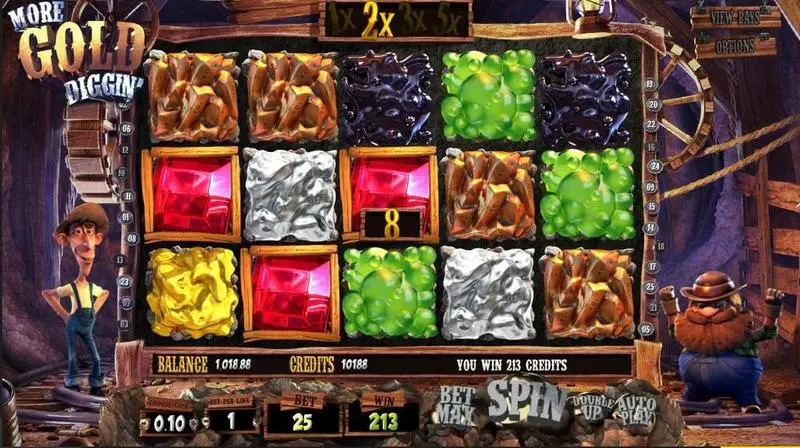 More Gold Diggin' BetSoft Slot Game released in   - 