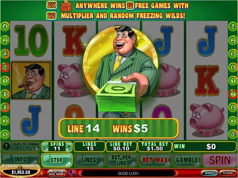 Mr. Cashback PlayTech Slot Game released in   - Free Spins