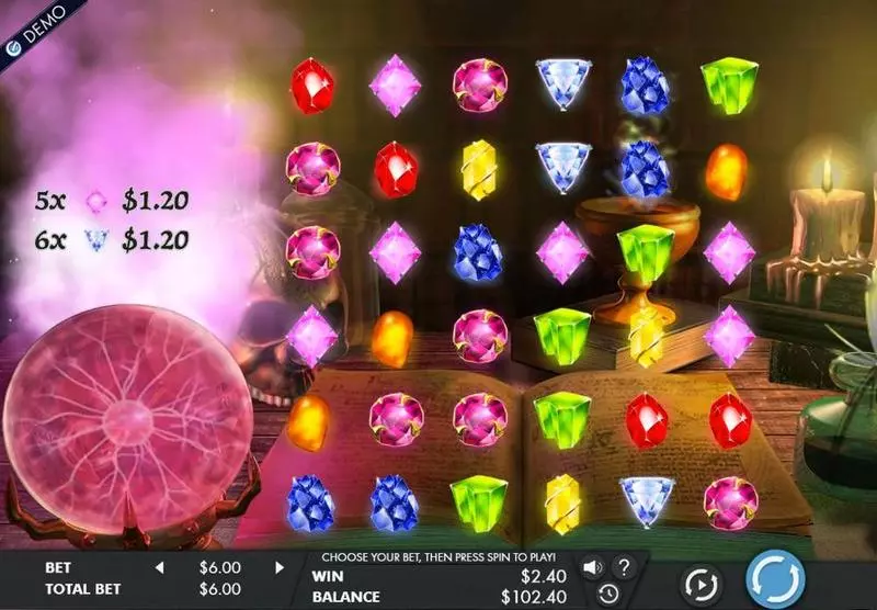 Mysterious Gems Genesis Slot Game released in October 2017 - Free Spins
