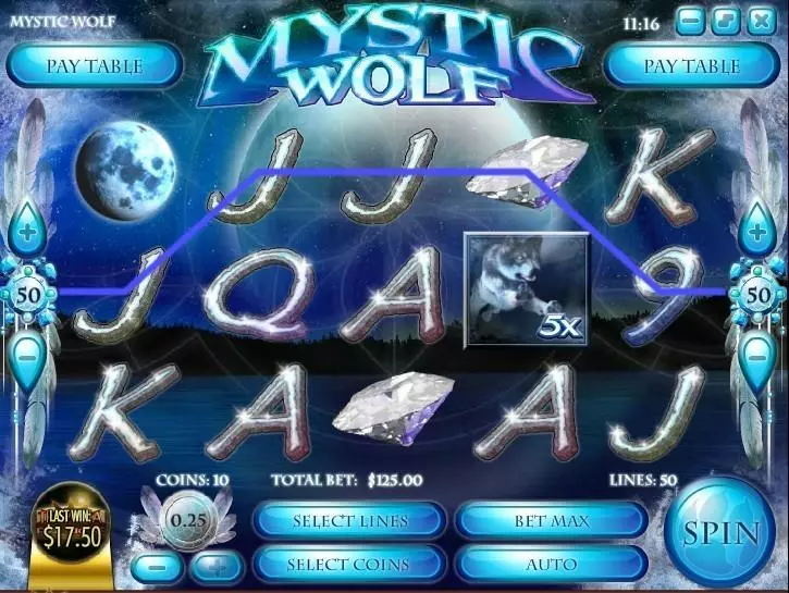 Mystic Wolf Rival Slot Game released in April 2014 - Second Screen Game