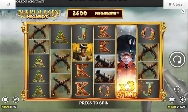 Napoleon  Blueprint Gaming Slot Game released in September 2024 - Free Spins