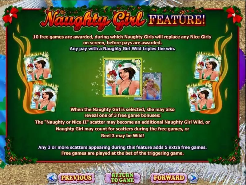 Naughty or Nice Spring Break RTG Slot Game released in February 2014 - Pick a Box
