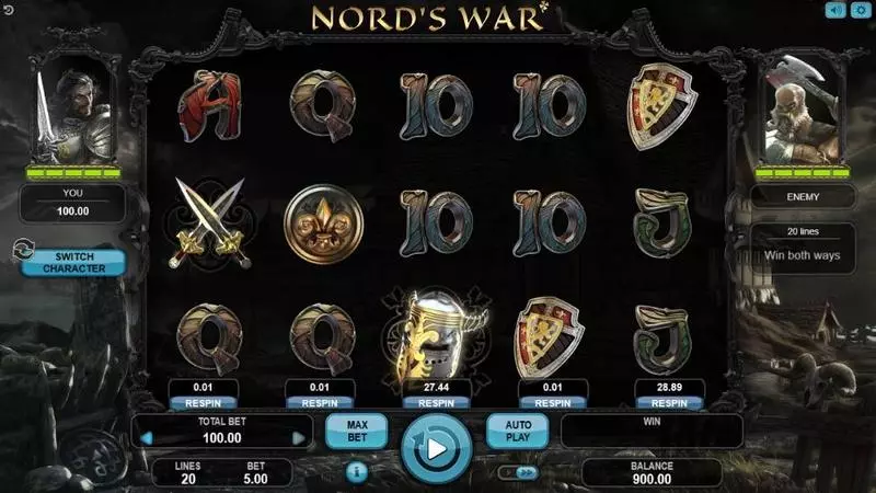 Nord's War Booongo Slot Game released in February 2018 - Free Spins
