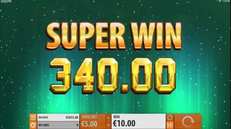 Nothern Sky Quickspin Slot Game released in February 2018 - Free Spins