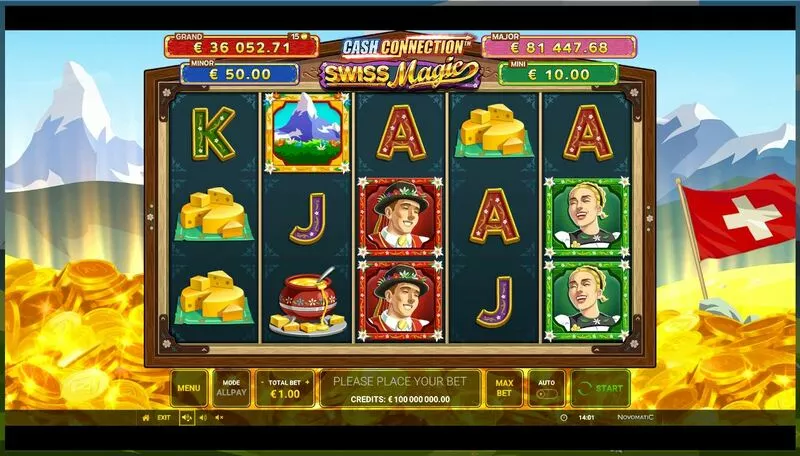 NovoSDK Cash Connection - Swiss Magic Greentube Slot Game released in December 2025 - Free SpinsJackpot bonus game