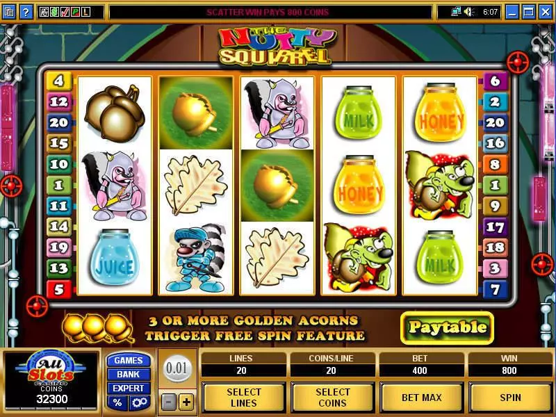 Nutty Squirrel Microgaming Slot Game released in   - Free Spins