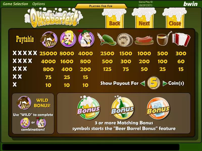Oktoberfest Amaya Slot Game released in   - Second Screen Game