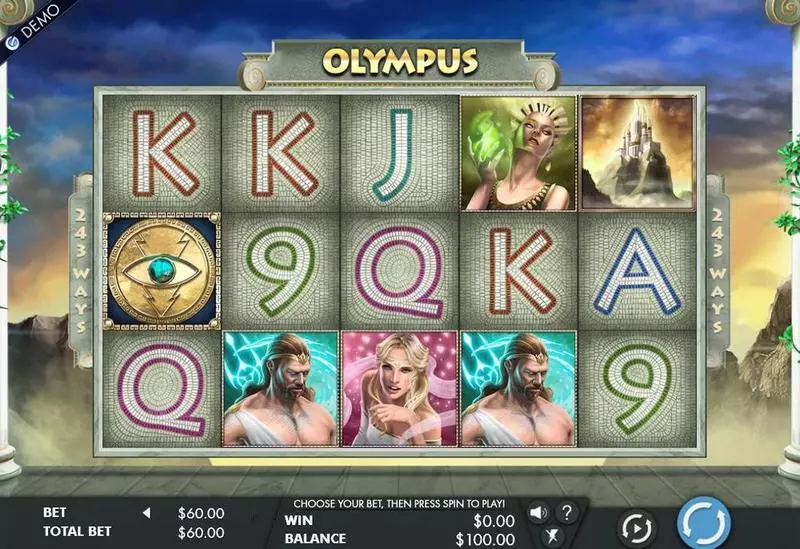 Olympus Genesis Slot Game released in July 2017 - Free Spins